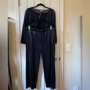 Gap Gray Velour Matching Set | Size L